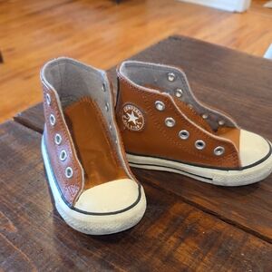Converse Brown High-Top Sneakers Classic Canvas